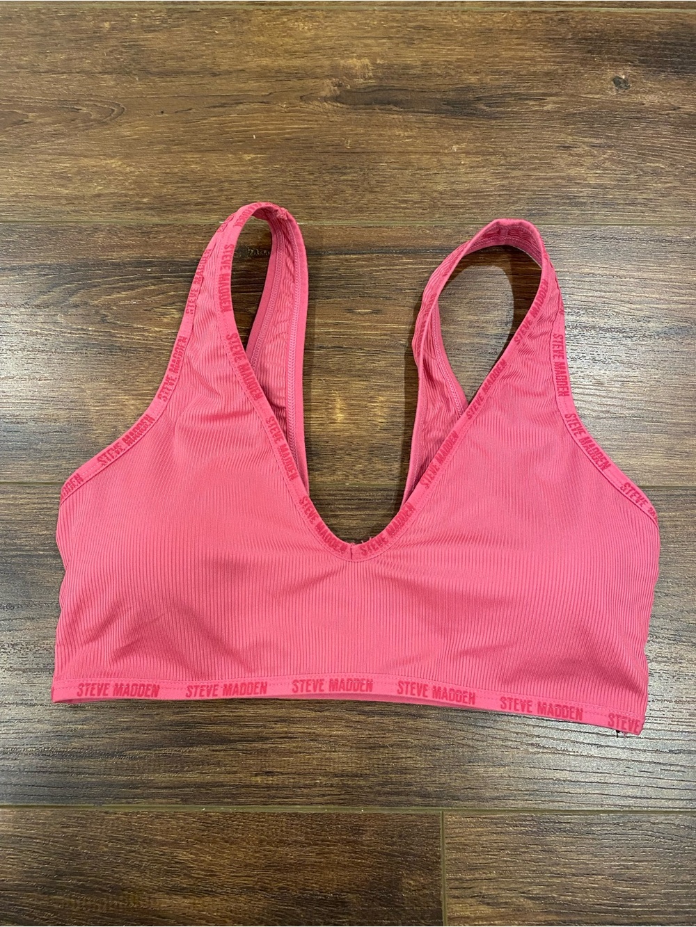Steve Madden stretchy bralette size medium hot pink